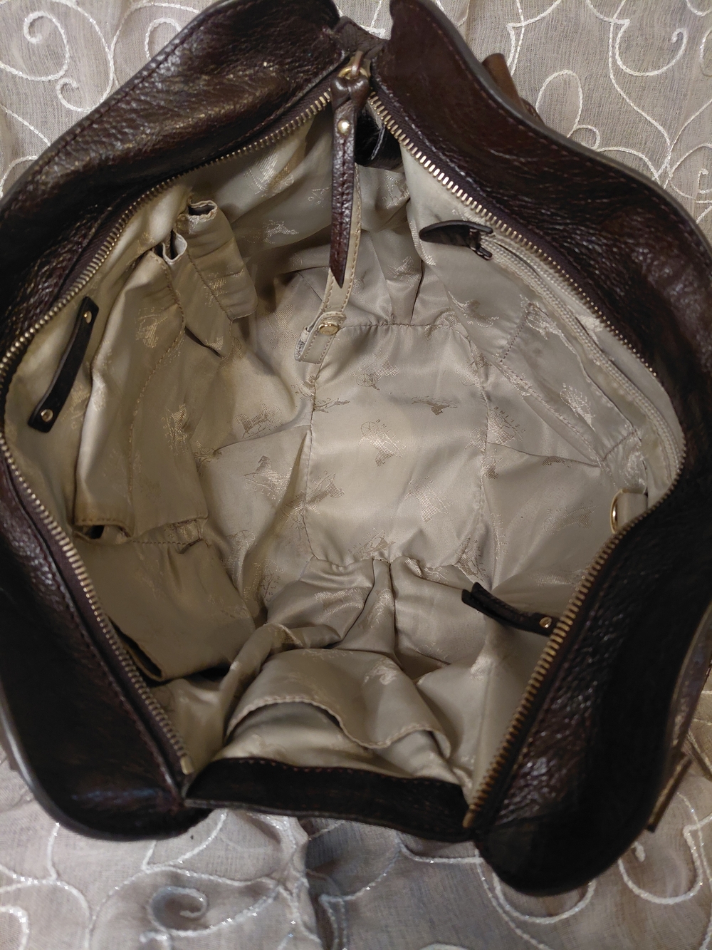 Celine Bittersweet Brown Leather Hobo with Decorative Charm - Picture 10 of 11